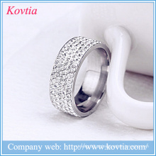 Últimas design anel de diamante anéis de ouro bonito projetos de aço inoxidável jóias yiwu